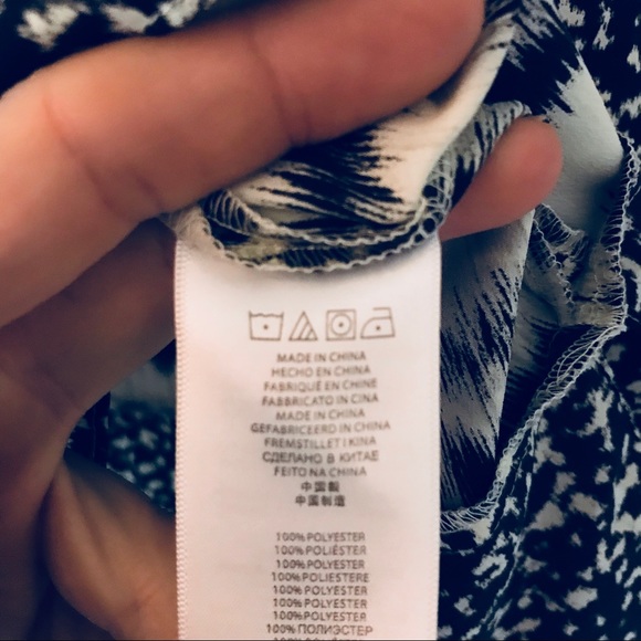 Michael Kors chiffon zebra print poncho top sz S/M - Picture 6 of 6